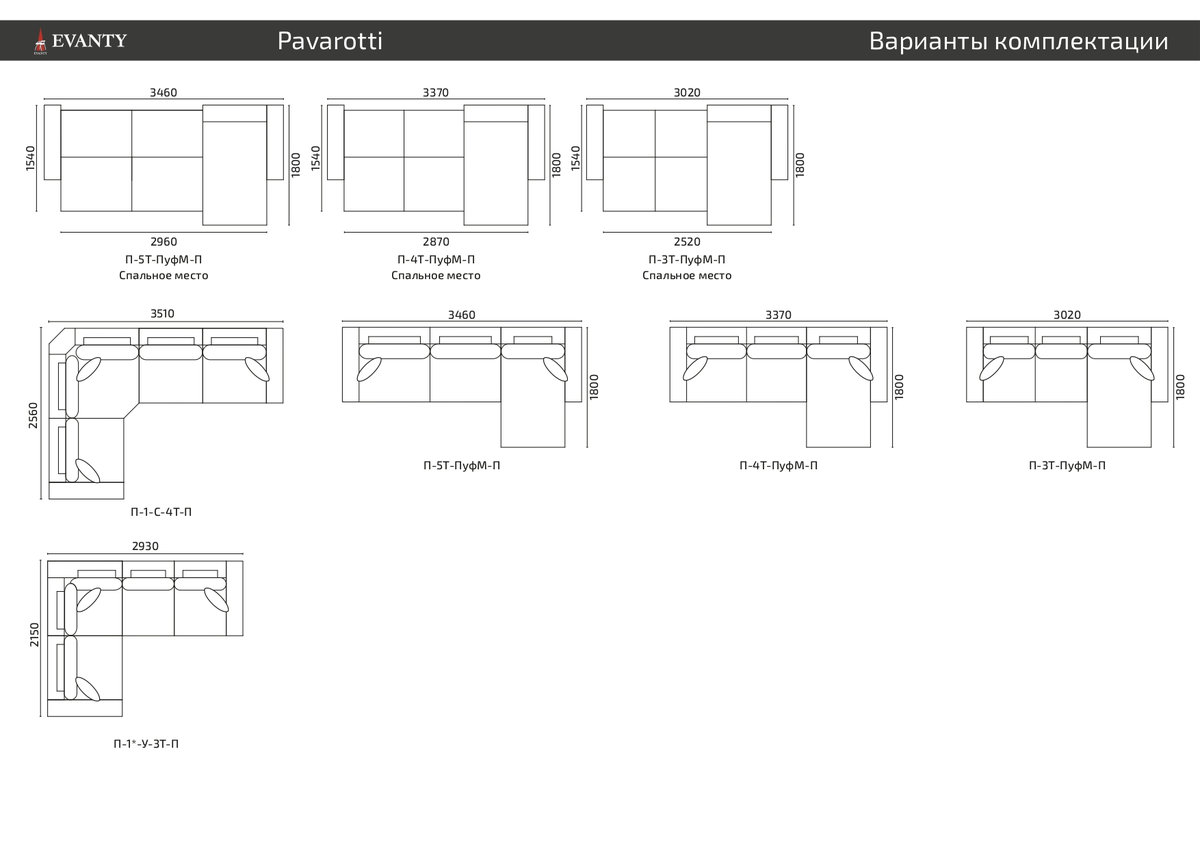 Варианты кроя